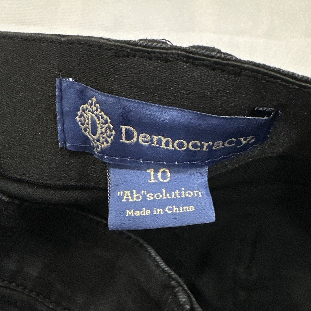Democracy Womens Ab Solution mid-rise Black Bootcut Jeans Size 10 - Picture 5 of 8